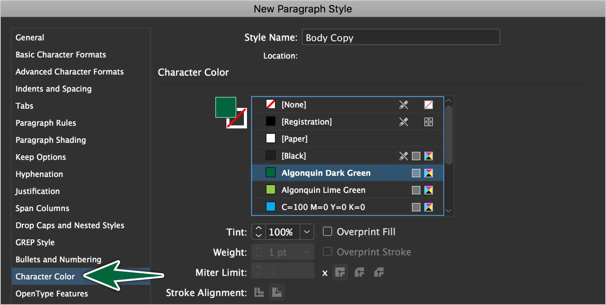 indesign-paragraph-style-character-colour