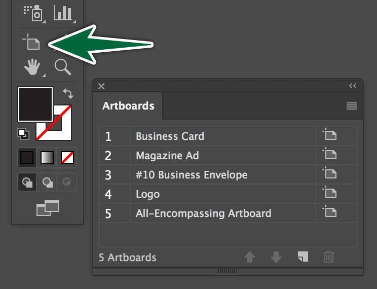 Manage artboards