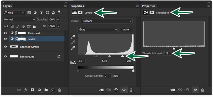 mac photoshop hotkey for changing image to black and white