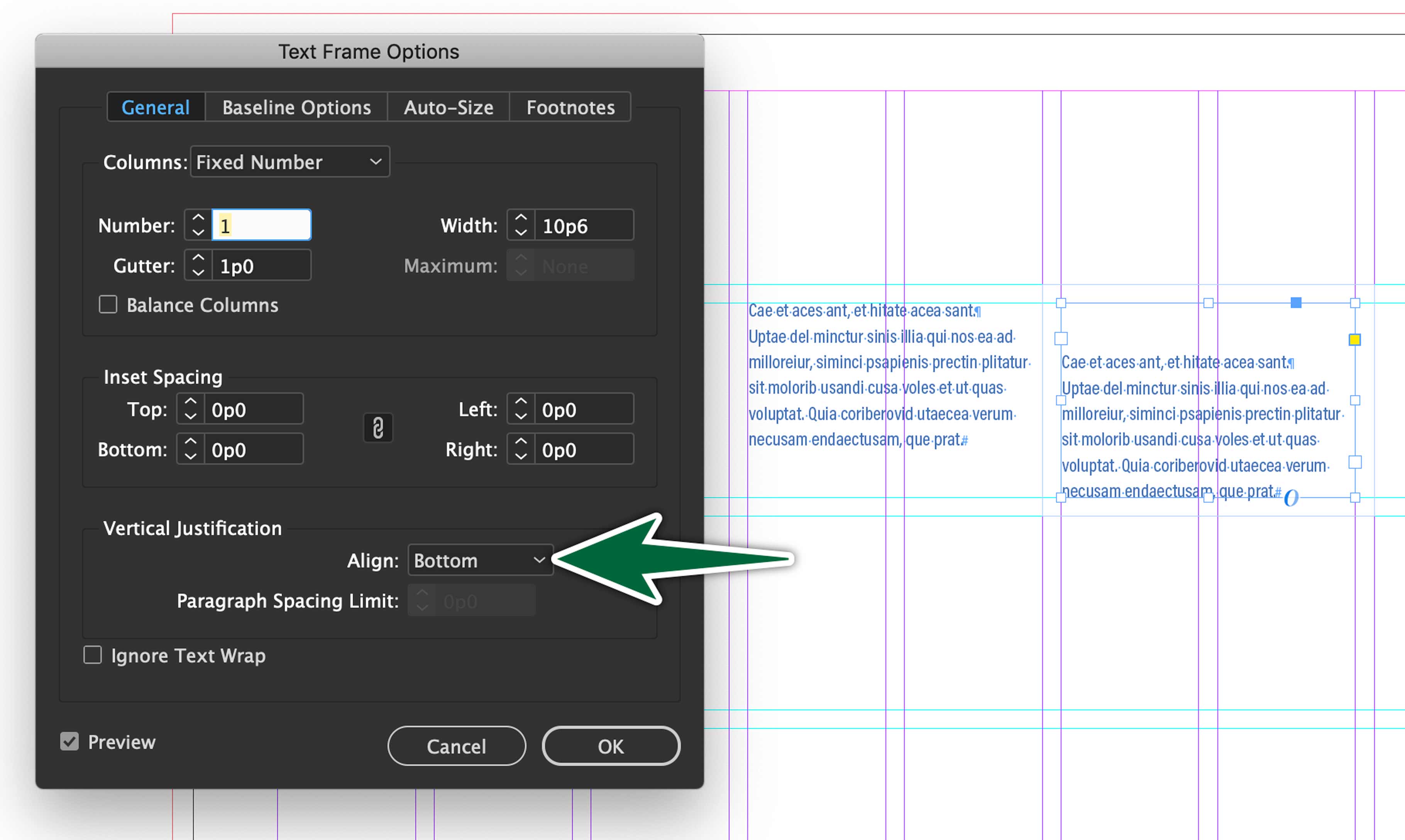 indesign-caption-frame-setup