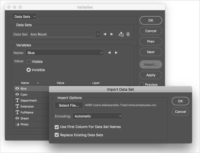 import-data-sets