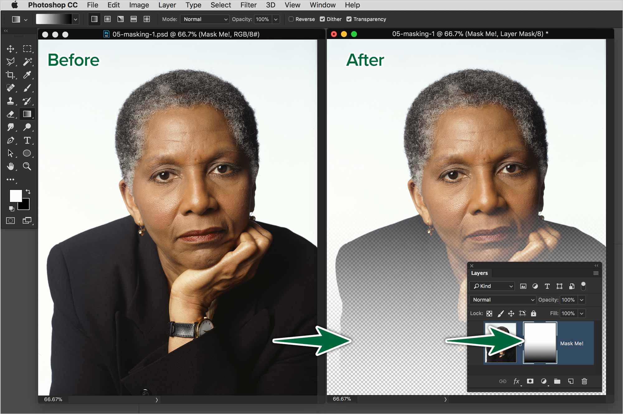 layer masking in photoshop