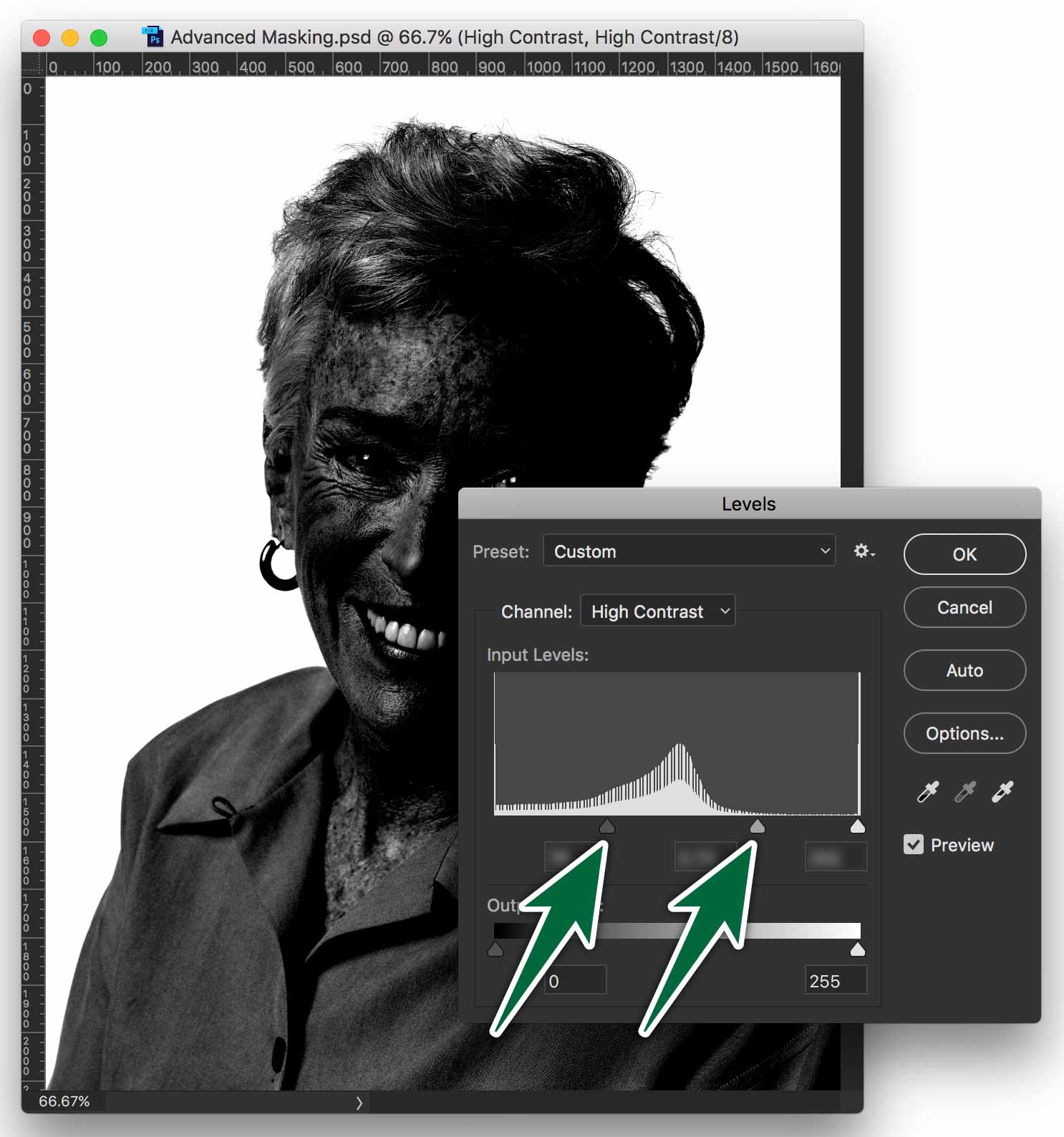 photoshop-masking-hair-channel-levels
