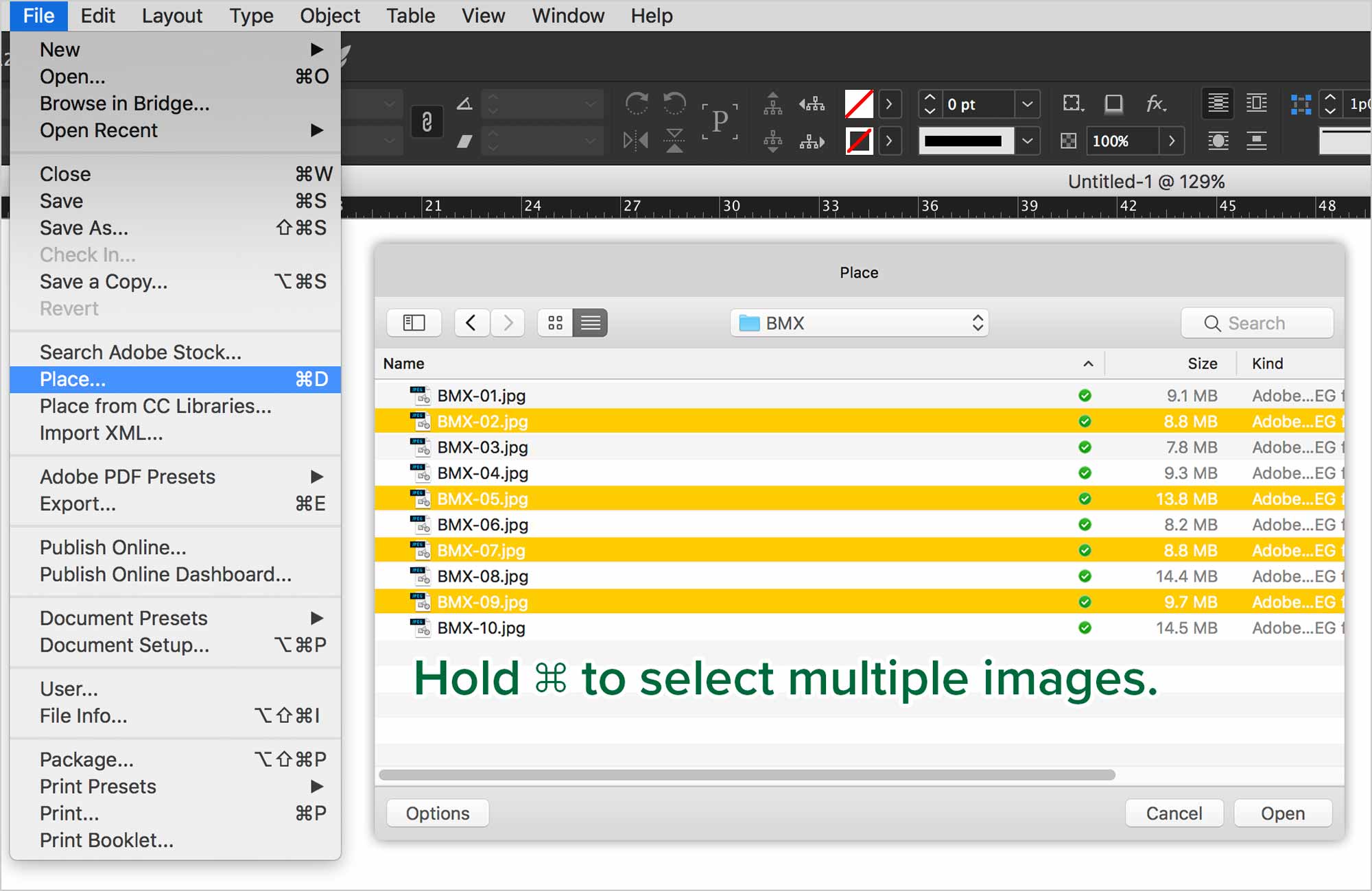 indesign-placing-images-command