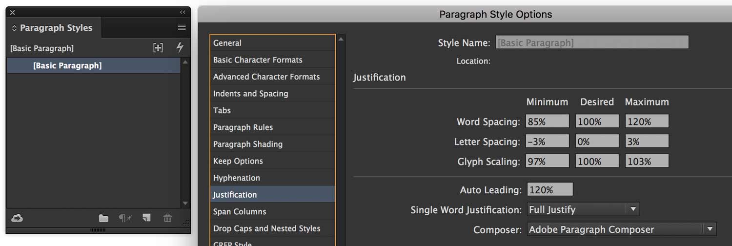 indesign-default-justification